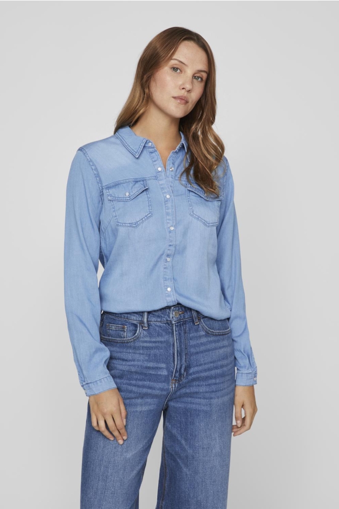 VIBISTA DENIM SHIRT-NOOS 14033008 MBD Clean